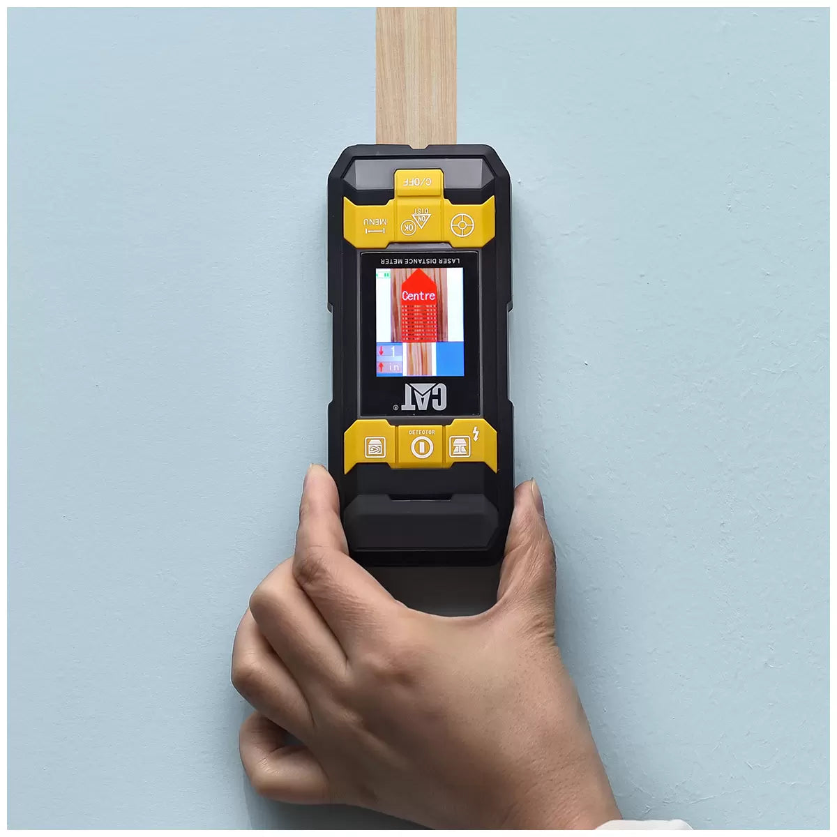 CAT 4-in-1 Laser Distance Measurer, Stud Finder, Cross Hair Marker, Digital Level