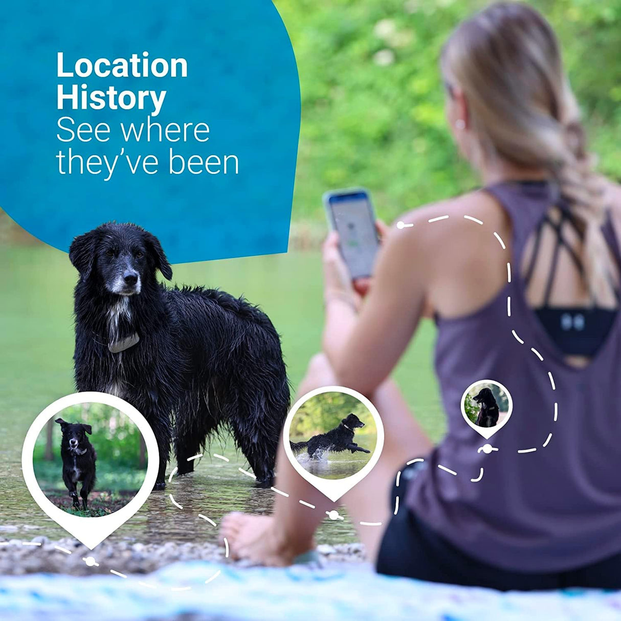 TRACTIVE GPS Tracker for Dogs with activity monitoring