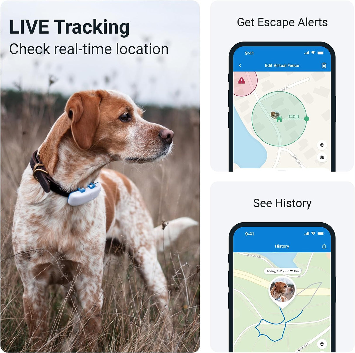 TRACTIVE GPS Tracker for Dogs with activity monitoring