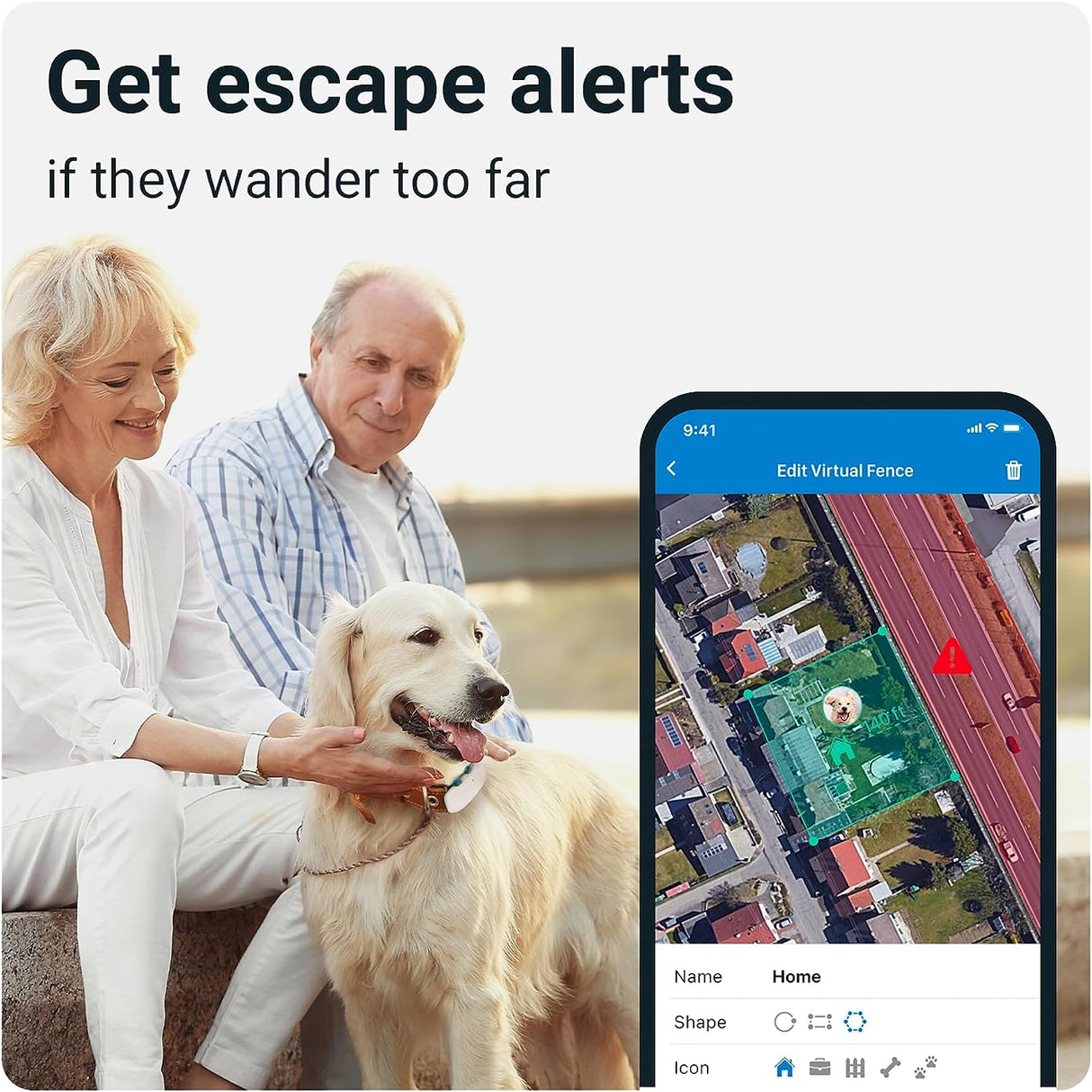 TRACTIVE GPS Tracker for Dogs with activity monitoring