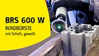 Klingspor BRS 600 W round shaft brush 600 W, 30 x 9 x 6 mm, 0,2 Steel Pack of 20