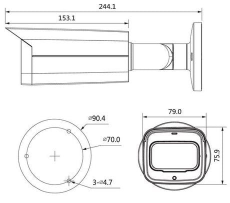 SECURVIEW 2MP HDCVI CAMERA ZOOM BULLET