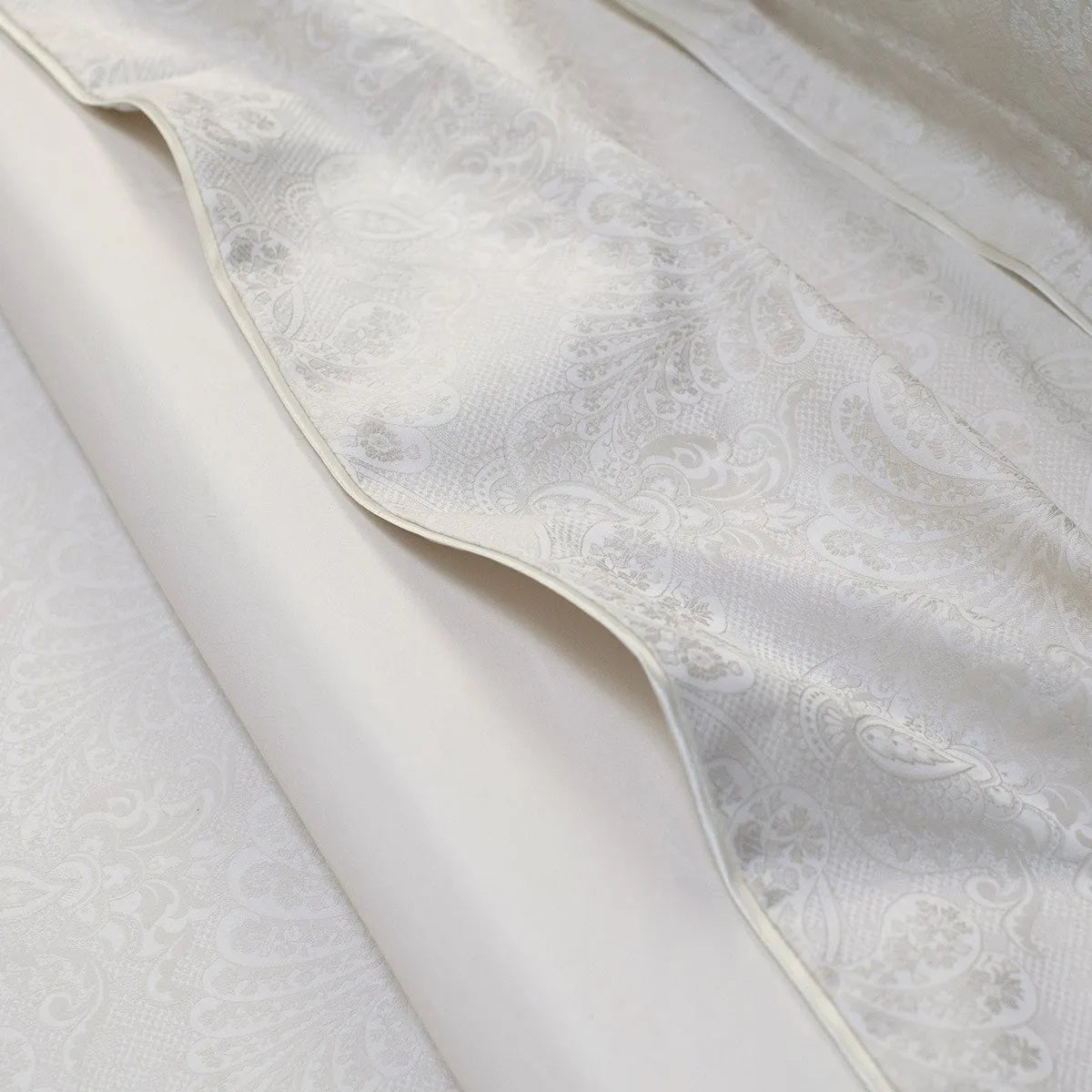 Yves Delorme DIVINE King Flat Sheet & 2 Pillowcases – 100% Cotton Sateen