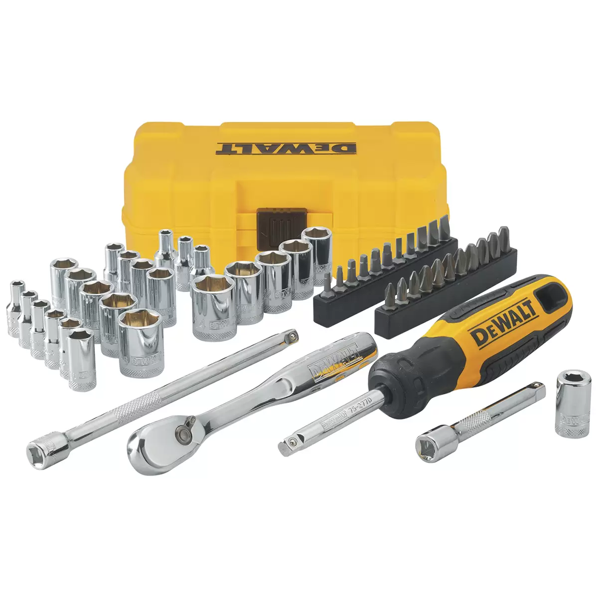 DeWALT 50 pc. 1/4 in. Drive Mechanics Tool Set DWMT81610