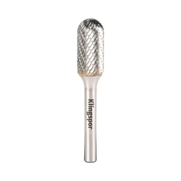 Klingspor HF 100 C carbide burrs, 12,7 x 25 x 6,35 mm double serration