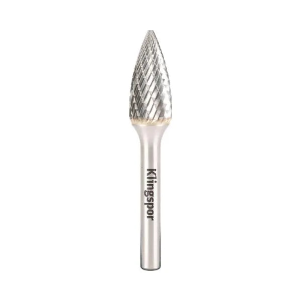 Klingspor HF 100 G carbide burrs, 12,7 x 25 x 6 mm double serration