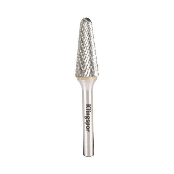 Klingspor HF 100 L carbide burrs, 6 x 18 x 6,35 mm double serration