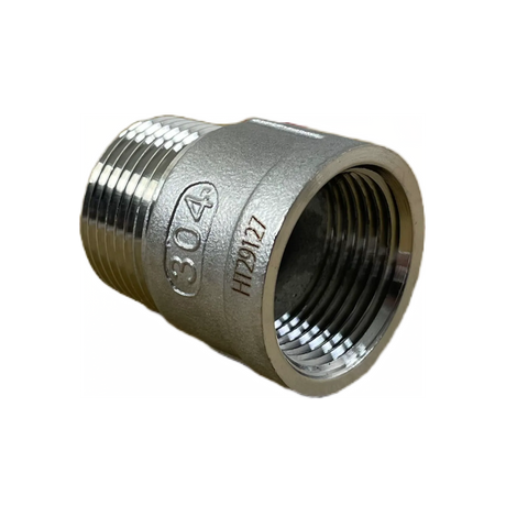 Stainless Steel NPT to BSP Adaptor Size 3/4" (DN20)