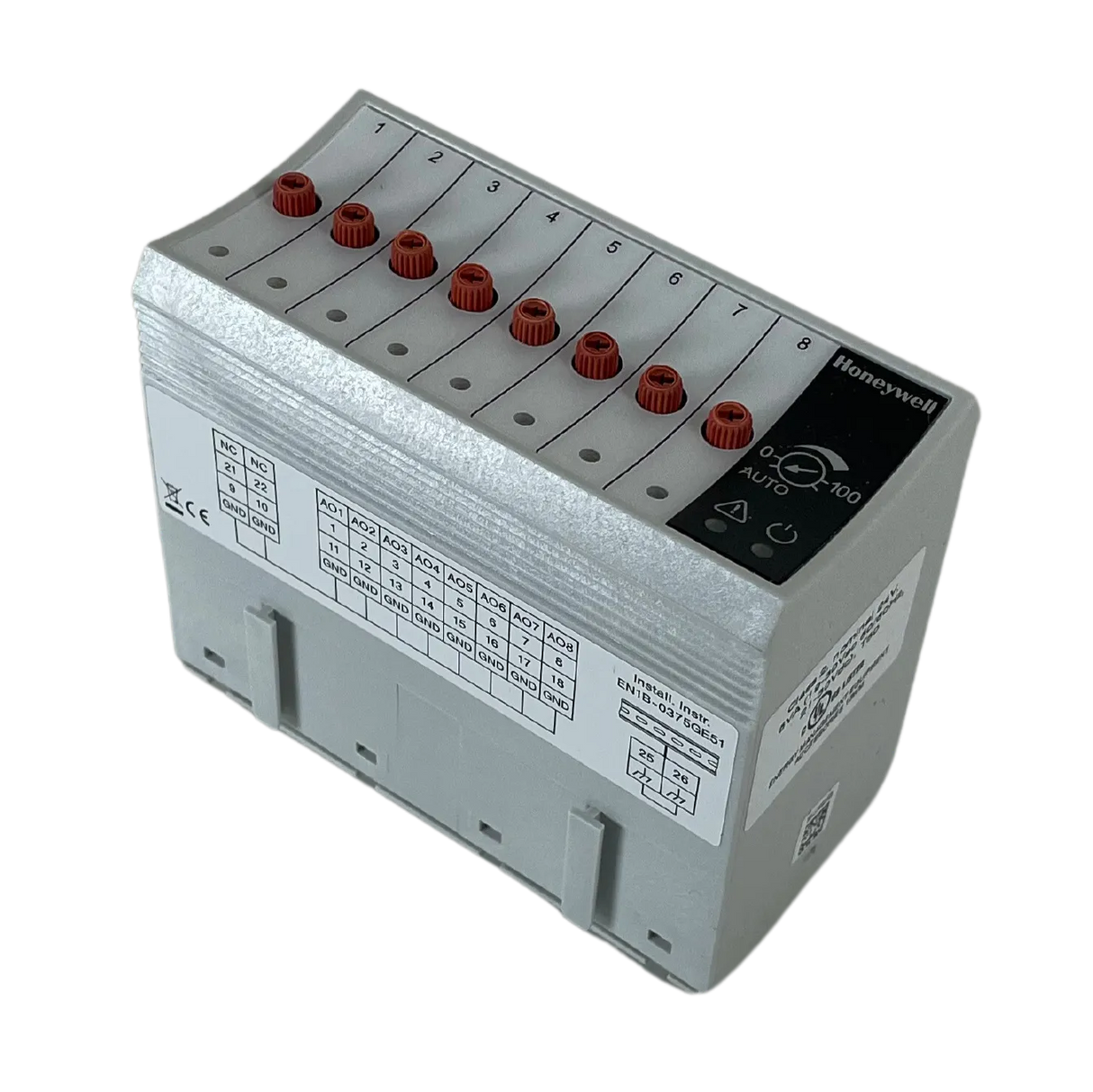 Honeywell XFR822A Pluggable Panel Bus I/O, 8 Analog Output Module, 0 to 10V, 2A