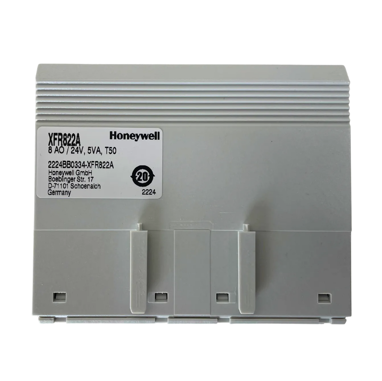 Honeywell XFR822A Pluggable Panel Bus I/O, 8 Analog Output Module, 0 to 10V, 2A