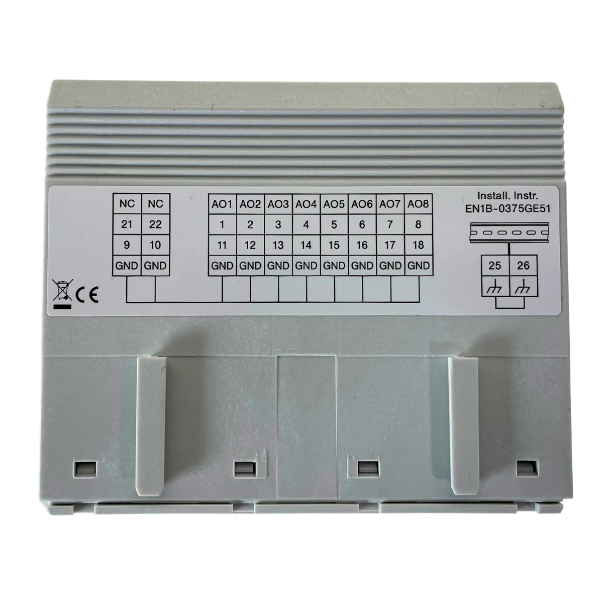 Honeywell XFR822A Pluggable Panel Bus I/O, 8 Analog Output Module, 0 to 10V, 2A