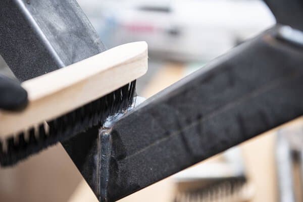 Klingspor BHK 600 fillet weld brush 3x rows, 125 x 25 x 290 mm, wooden handle 0,35 Steel Pack of 12