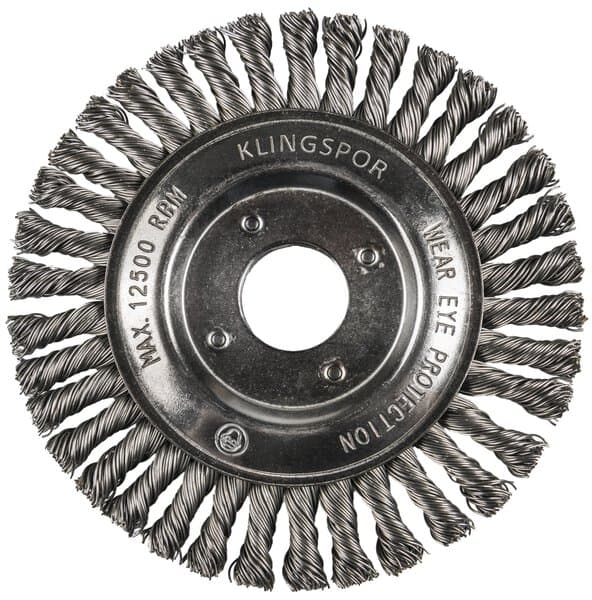 Klingspor BRP 600 Z pipeline brush knotted single Number of rows 1, 125 x 6 x 22,23 mm, 0,5 Steel