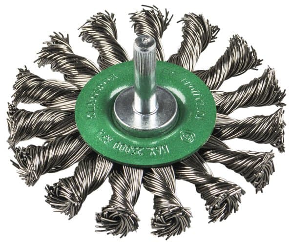 Klingspor BRS 600 Z round shaft brush knotted, 1x row, 75 x 12 x 6 mm, 0,5 stainless steel Pack of 10