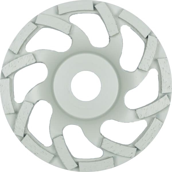 Klingspor DS 600 S Diamond cup grinding wheel, 125 x 7,2 x 22,23 mm 16 segments 7,2 x 5,5 mm, special geometry