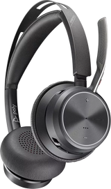Poly Voyager Focus 2 UC Stereo Noise-Canceling On-Ear Headset - Black