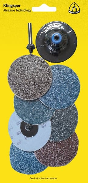 Klingspor QRC Quick Change Discs Set, 76 mm without holder