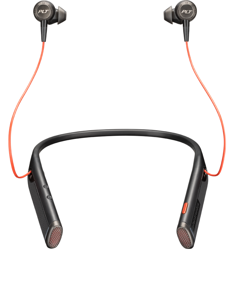 Poly Voyager 6200 UC B6200 Bluetooth Neckband Headset Black