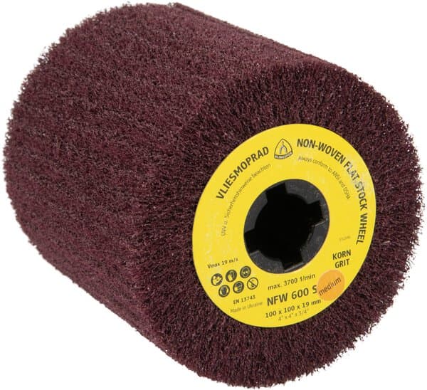 Klingspor NFW 600 S nylon webbed mops, 110 x 100 x 19 mm very fine Aluminium oxide