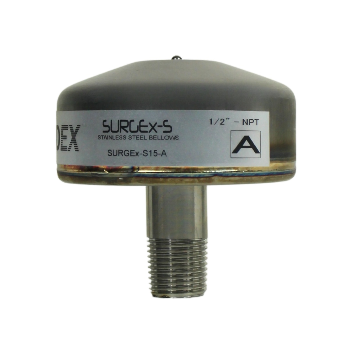 SURGEx S15-A NPT, Stainless Steel Bellows Water Hammer Arrestor, DN15 1/2" NPT
