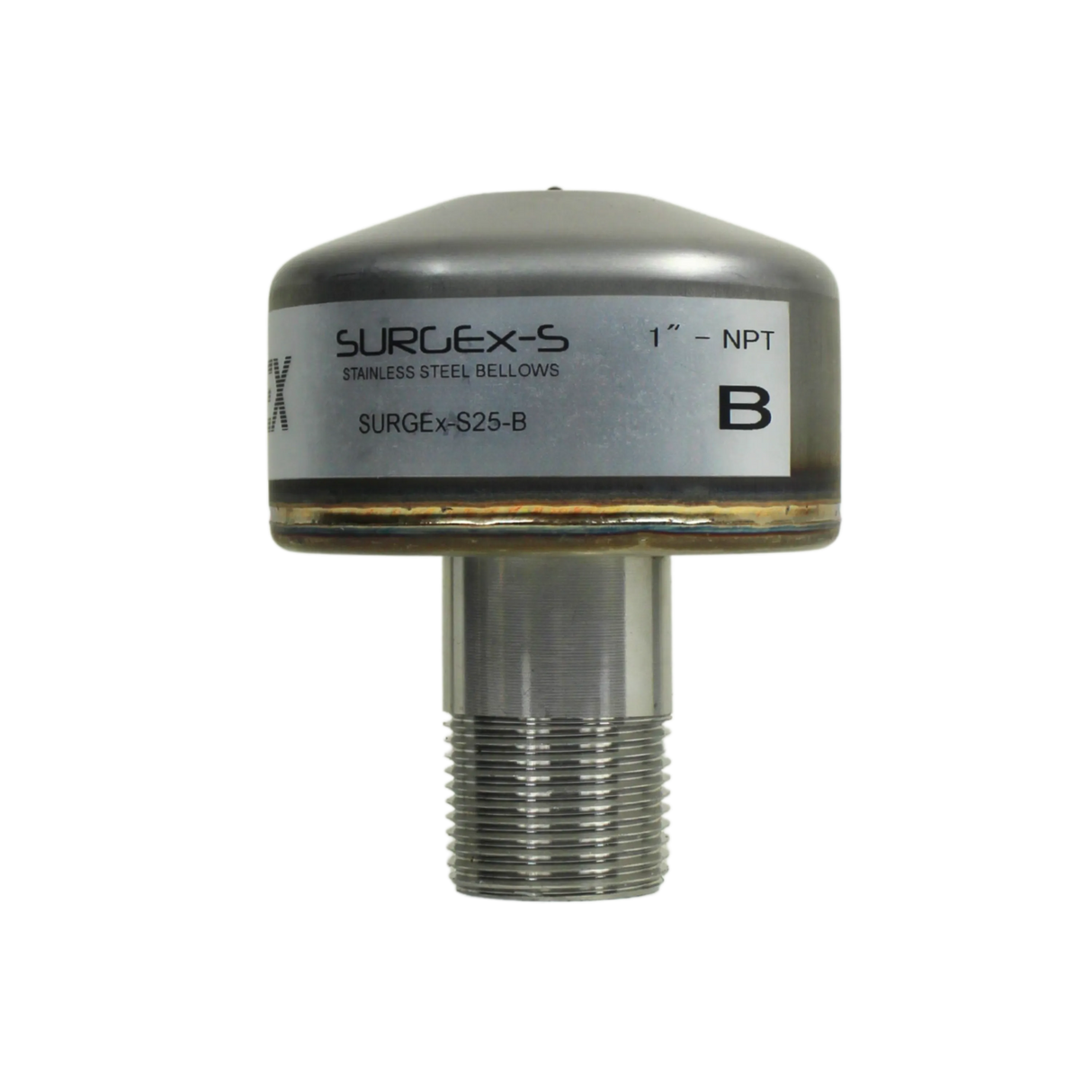 SURGEx S25-B NPT, Stainless Steel Bellows Water Hammer Arrestor, DN25 1" NPT