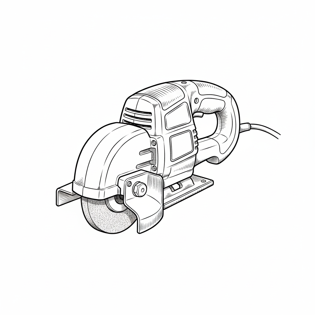 Concave fillet weld grinder