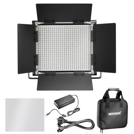 NEEWER NL660 Bi-Color LED Photography Panel Light with Bamdoor