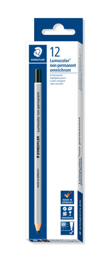 Staedtler® Lumocolor® non-permanent omnichrom pencils - black, box of 12