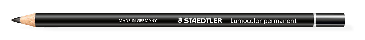 Staedtler® Lumocolor® permanent glasochrom pencil - black, box of 12