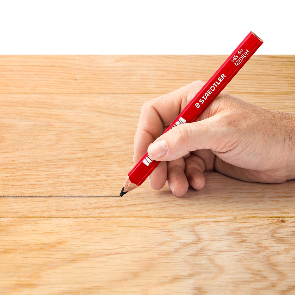 Staedtler® Carpenter's pencils - red lacquer - medium (approx. 2H)