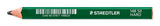 Staedtler® Carpenter's pencils - green lacquer - hard (approx. 6H)