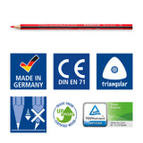 Staedtler® Noris® colour triangular coloured pencils - assorted 24's