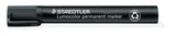 Staedtler® Lumocolor® permanent marker chisel point - black, box of 10