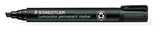 Staedtler® Lumocolor® permanent marker chisel point - black, box of 10