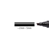 Staedtler® Lumocolor® permanent marker chisel point - black, box of 10