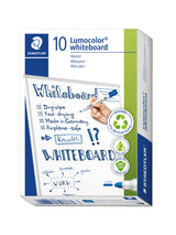 Staedtler® Lumocolor® whiteboard marker bullet point - blue, box of 10