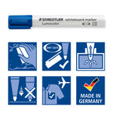 Staedtler® Lumocolor® whiteboard marker bullet point - blue, box of 10