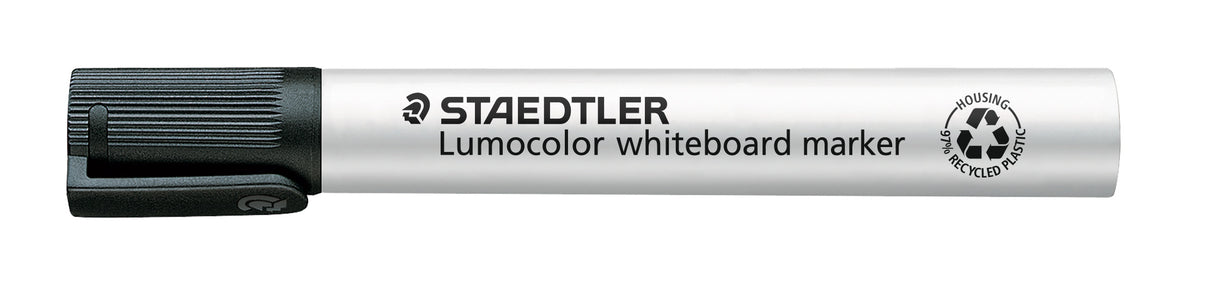 Staedtler® Lumocolor® whiteboard marker bullet point - black, box of 10