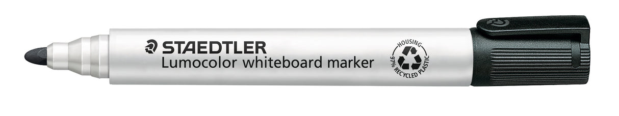 Staedtler® Lumocolor® whiteboard marker bullet point - black, box of 10