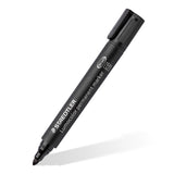 Staedtler® Lumocolor® permanent marker bullet point - black, box of 10