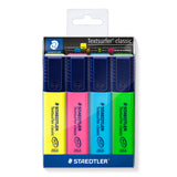 Staedtler® Textsurfer® classic highlighters - wallet of 4 assorted colours