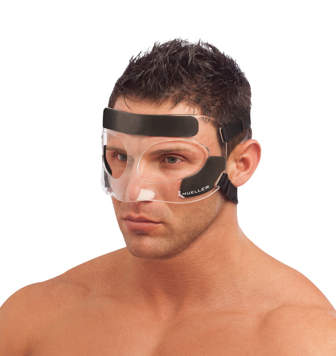 Mueller Face Guard, Unisex, One Size Fits Most- Clear