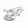Angle grinder with abrasive mop disc