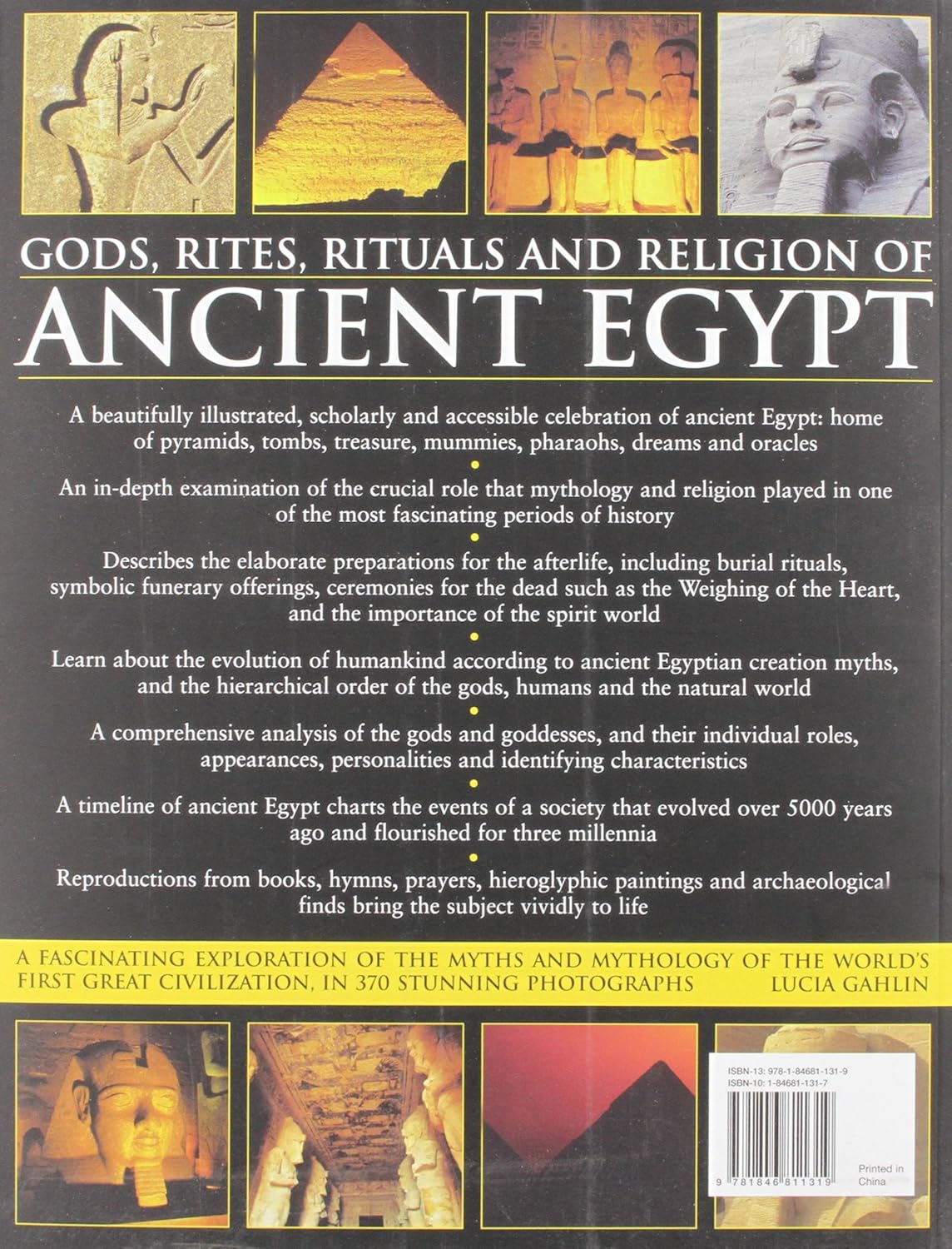Gods, Rites, Rituals & Religion of Ancient Egypt Book by Lucia Gahlin – HC 2001