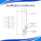 SURGEx LFC15-AA BSP, Water Hammer Arrestor, LEAD FREE, 1/2" DN15