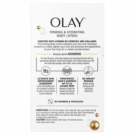 OLAY Collagen Firming Hand & Body Lotion, 17 fl oz, 2-pack
