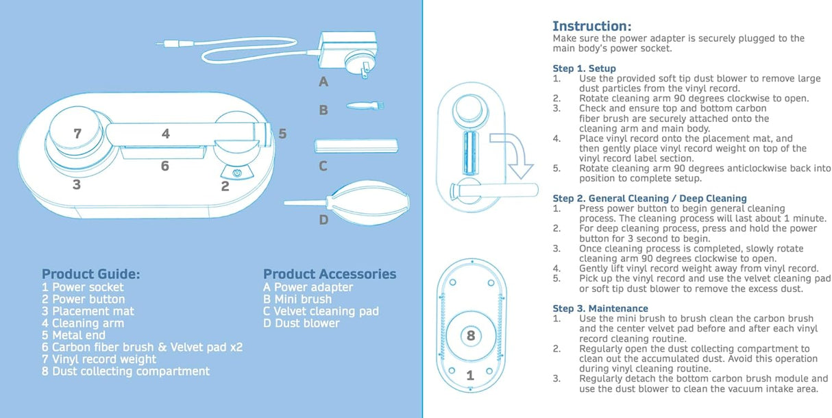 VINYL RECORD CLEANING DEVICE