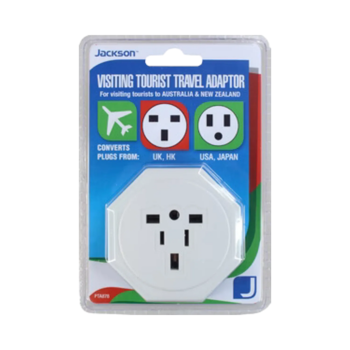 Jackson Inbound Travel Adaptor  USA, UK and more to AU/NZ