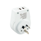 Jackson Inbound Slim USB-A Travel Adaptor - USA & UK and more to AU/NZ