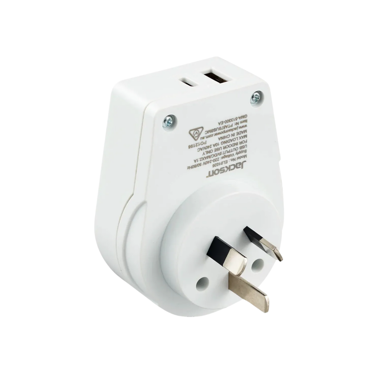 Jackson Inbound Slim USB-A & C Travel Adaptor - USA & UK and more to AU/NZ